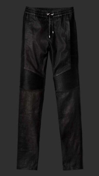 Balmain X H&M genuine Nappa leather pants Small & Medium