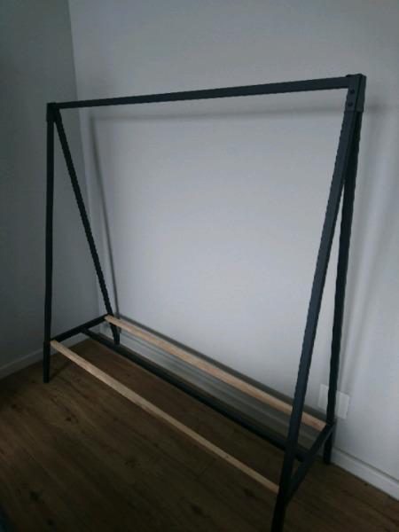 Clothing rail with sneaker self - for sale