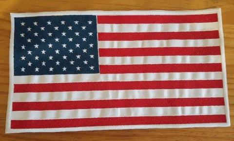 Large American back patch flag