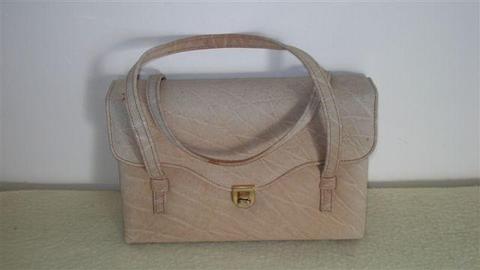 Beige elephant hide handbag (Ad no 13)