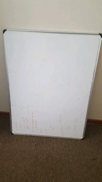 LARGE White Board- 90×120 cm with wooden stand