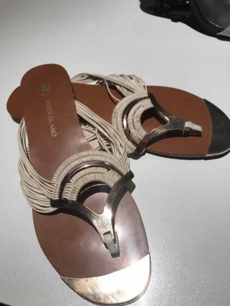 River Island sandals size 5