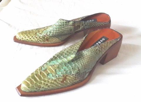 GEUSS & Georgio Galassi genuine snake skin ladies shoes