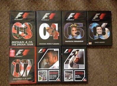 Formula 1 F1 dvd's for sale