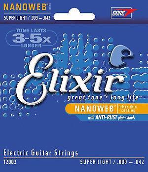 Elixir NanoWeb Electric Guitar Strings 9-42