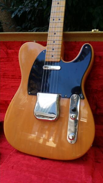 Trade or sell: Fender USA '52 Vintage Re-issue Telecaster in mint condition with all the case candy