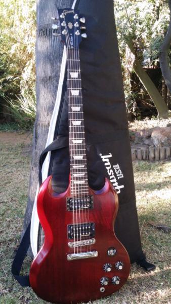 Trades or sell : Gibson SG 70's tribute with dirty little fingers pickups + Gibson bag