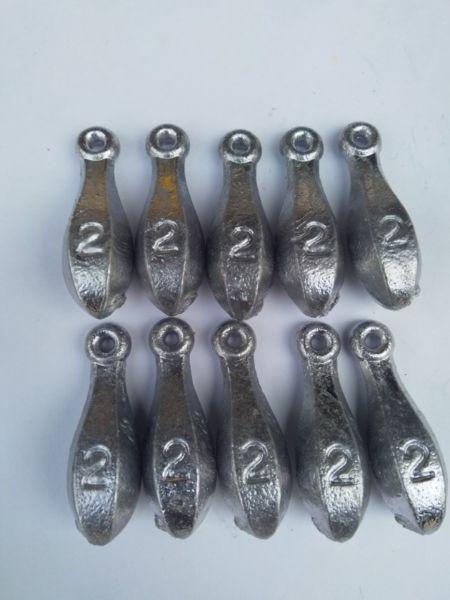 Bottle sinkers for fishing for sale