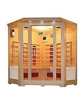 S-series 4 person corner Infrared Sauna - Relax and detox in your own home