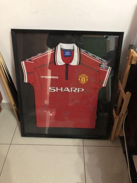 Manchester United Signed Class of ‘92 - ‘99 Treble Shirt