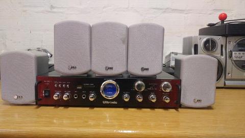 Ultronic amplifier with 5 LG speakers