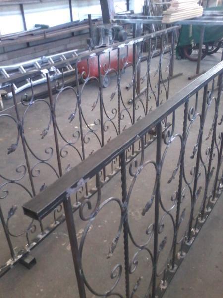 Wrought iron vintage rails