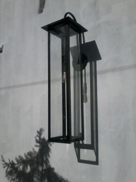 Wellmade steel outdoor lamps