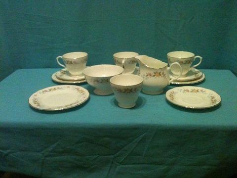 R700 ... 14 Piece MAYFAIR Fine Bone China Staffordshire England. Mint Condition, No Chips Or Cracks