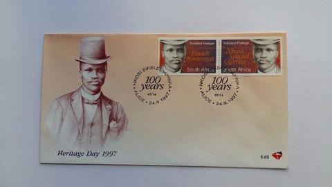 00 Years anniversary of Nkosi nSikeleli National Anthym (Composer - Enoch Sontoga ) FDC