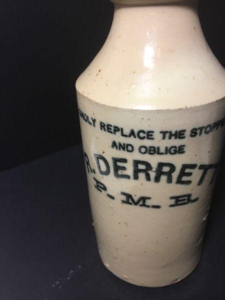 R. Derrett Stoneware Bottle & Stopper