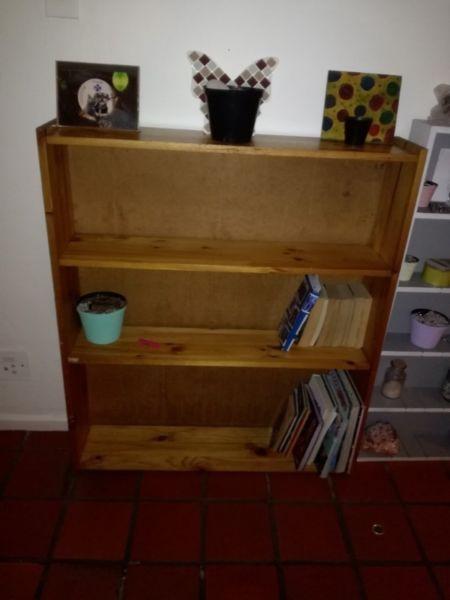 Heavy wood book shelf