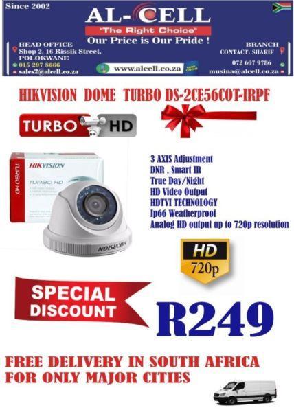 hikvision dome camera DS-2CE56COT-IRPF