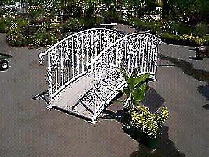 Handmade vintage inspired garden bridge