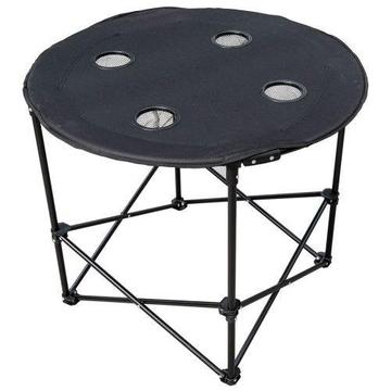 Brand New Logo Round Picnic Table - Foldable/ Portable Outdoor Round Table (76cm diameter)