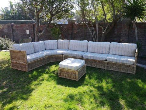 Stunning Patio Lounge Suite Cane and Bamboo BRILLIANT CONDITION AVAILABLE in Panorama, Cape Town