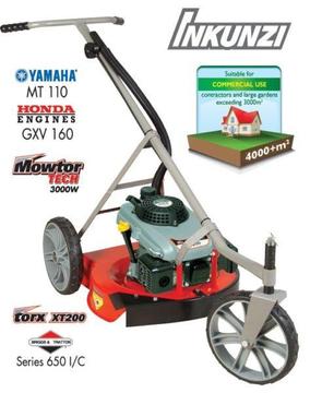 Tandem Inkunzi Torx XT200 3-wheeler mowers for cutting fire breaks & rougher veld grass area's