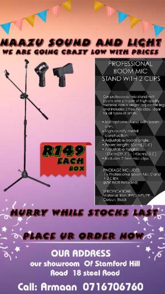 Mic Stand CRAZY SALE R149 EACH