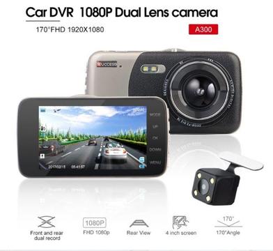 Car Dash Camera Front And Rear Video Recorder 1080P DVR Dual Lens With Rear View Camera Night Vision