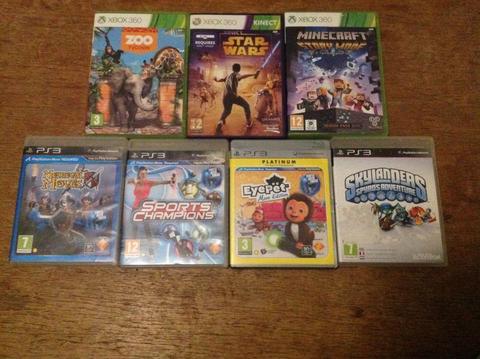 Xbox 360 games +PlayStation 3 games