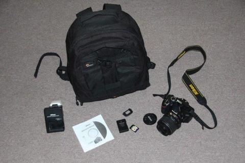 Nikon D3200 SLR camera with 18-55mm lens