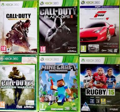 6 XBOX 360 Games in covers **ORIGINAL** R999 for all