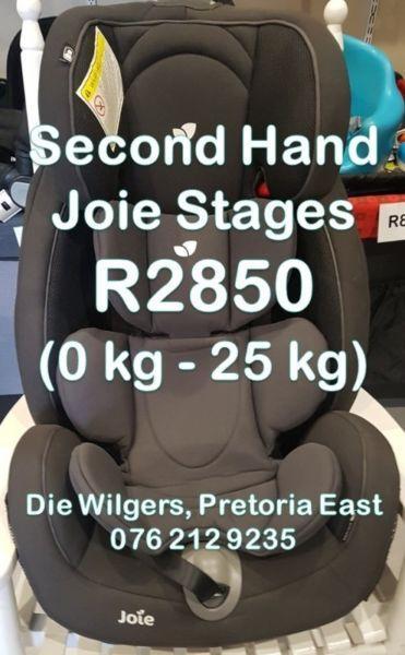 Second Hand Joie Stages Car Seat (0 kg - 25 kg) - Grey