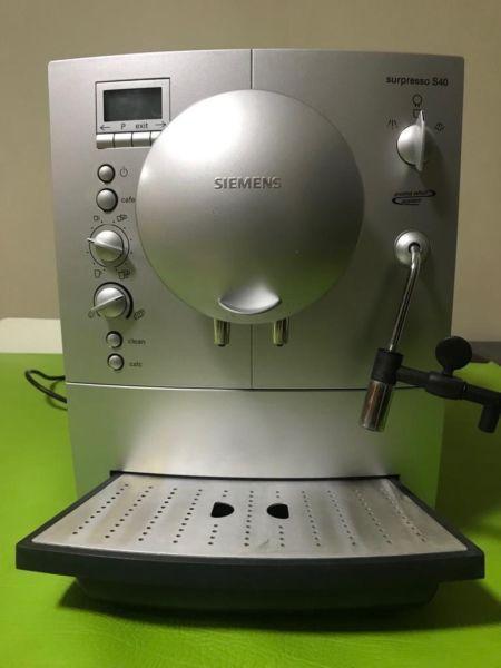Siemens Surpresso S40 coffee machine