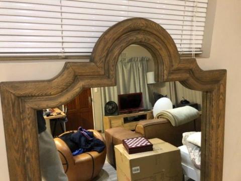 Solid Wood Mirror from (Weylands), 1.65m high, never mounted, as new