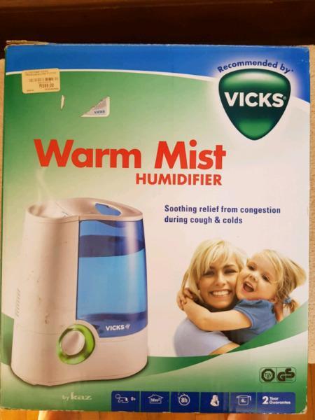 Humidifier, warm mist. Ideal for tight chests