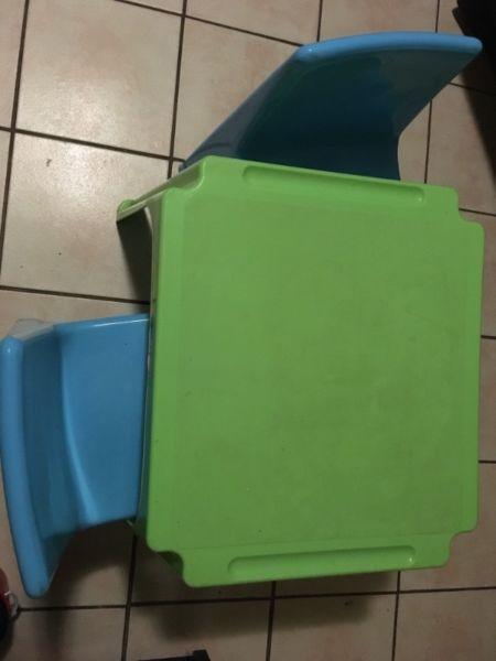 Kids plastic table and chair
