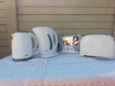 Two toasters and kettles