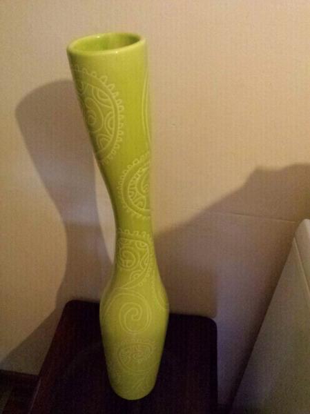 Lime Green Vase - 70cm High!