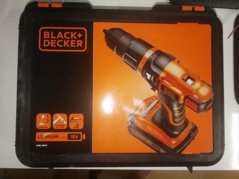 BRAND NEW,BLACK + DECKER 18V CORDLESS DRILL