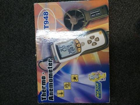 Brand New Major Tech MT948 Thermo-Anemometer with Separate Vane Description: