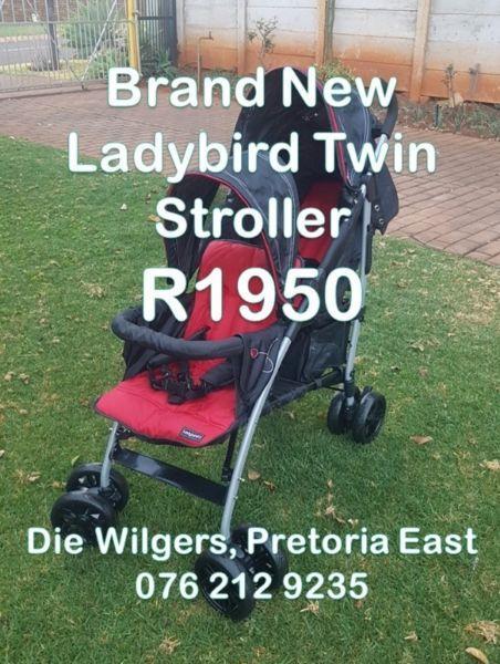 Brand New Ladybird Twin Stroller