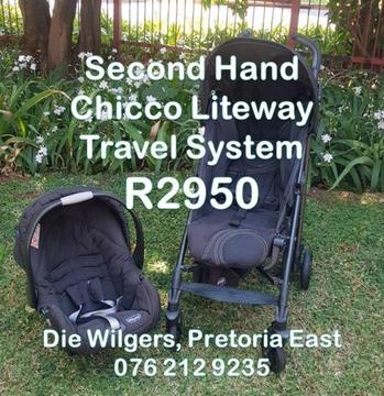 Second Hand Chicco Liteway Travel System