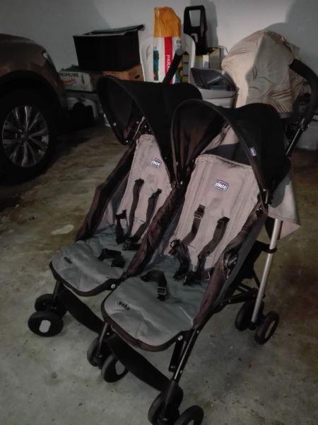 Twin baby stroller