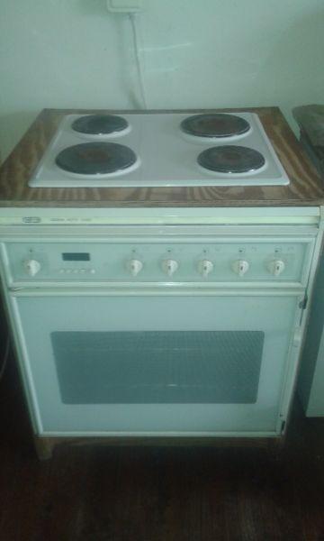 Defy white stove hob and oven