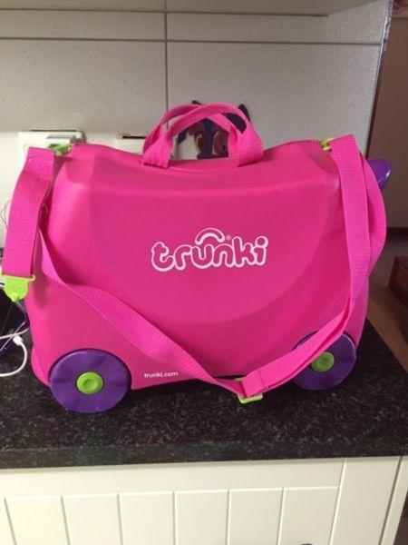 Pink Trunki Kids Suitcase