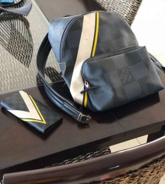 Lv back pack and wallet
