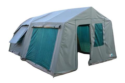 Campmaster Dome Canvas tent with awning