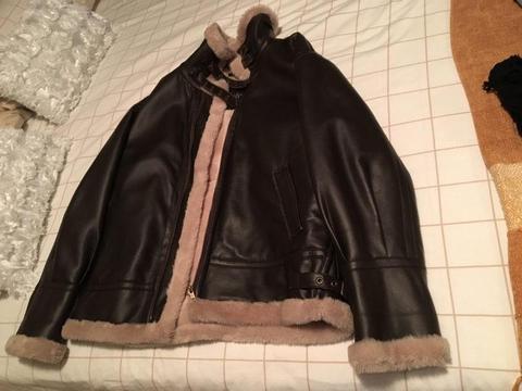 Synthetic leather jacket for sale
