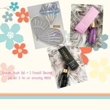 Farsali and Unicorn Brush Set Promo