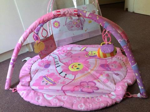 Baby play mat - Pink Flower musi al party